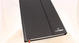 Case bound book Black with ribon