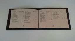 Singer Sewn Menu in a Case